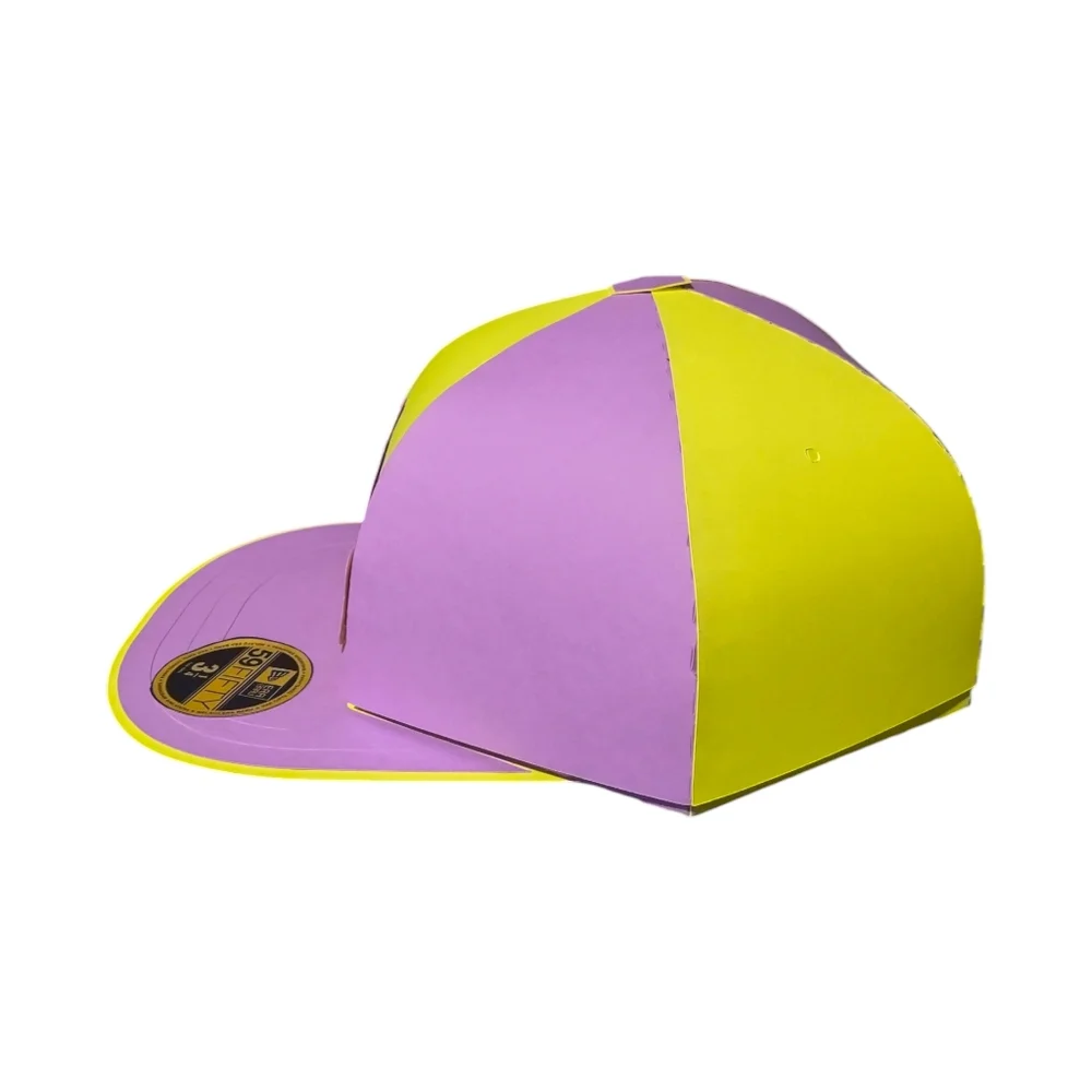 Purple and Yellow 'Happy Birthday' Party Hat Box